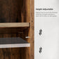 Bookshelf Rustic Brown 4 Shelf FredCo