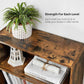 Bookshelf Rustic Brown, 4-Tier FredCo
