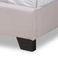 Brady Modern and Contemporary Beige Fabric Upholstered Full Size Bed FredCo