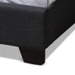 Brady Modern and Contemporary Charcoal Grey Fabric Upholstered Full Size Bed FredCo