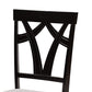 Branca Modern and Contemporary Grey Fabric Upholstered and Dark Brown Finished Wood 5-Piece Dining Set FredCo