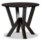 Branca Modern and Contemporary Grey Fabric Upholstered and Dark Brown Finished Wood 5-Piece Dining Set FredCo