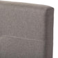 Brandy Modern and Contemporary Grey Fabric Upholstered King Size Platform Bed with Storage Drawer FredCo