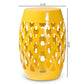 Branson Modern and Contemporary Yellow Finished Metal Outdoor Side Table FredCo