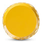 Branson Modern and Contemporary Yellow Finished Metal Outdoor Side Table FredCo