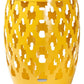 Branson Modern and Contemporary Yellow Finished Metal Outdoor Side Table FredCo