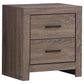 Brantford 2-drawer Nightstand Barrel Oak 207042 Coaster FredCo