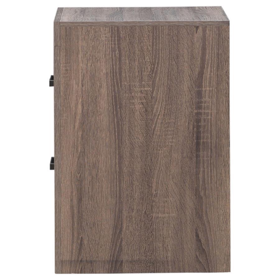Brantford 2-drawer Nightstand Barrel Oak 207042 Coaster FredCo