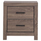 Brantford 2-drawer Nightstand Barrel Oak 207042 Coaster FredCo