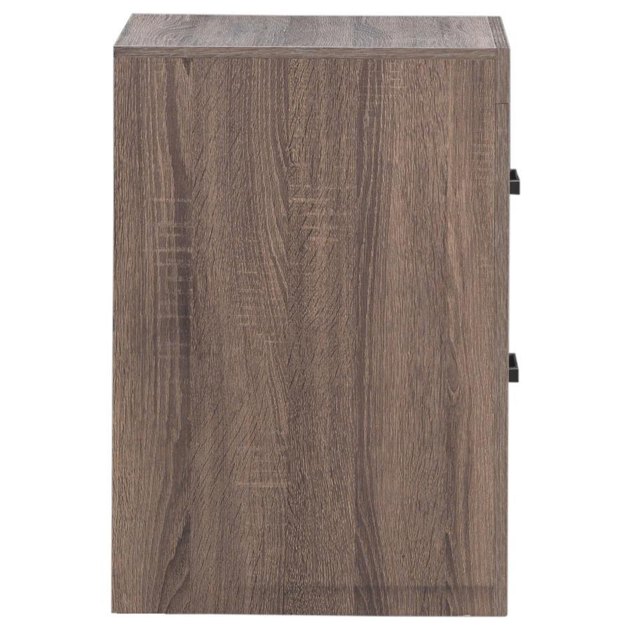 Brantford 2-drawer Nightstand Barrel Oak 207042 Coaster FredCo