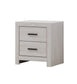 Brantford 2-drawer Nightstand Coastal White 207052 Coaster FredCo