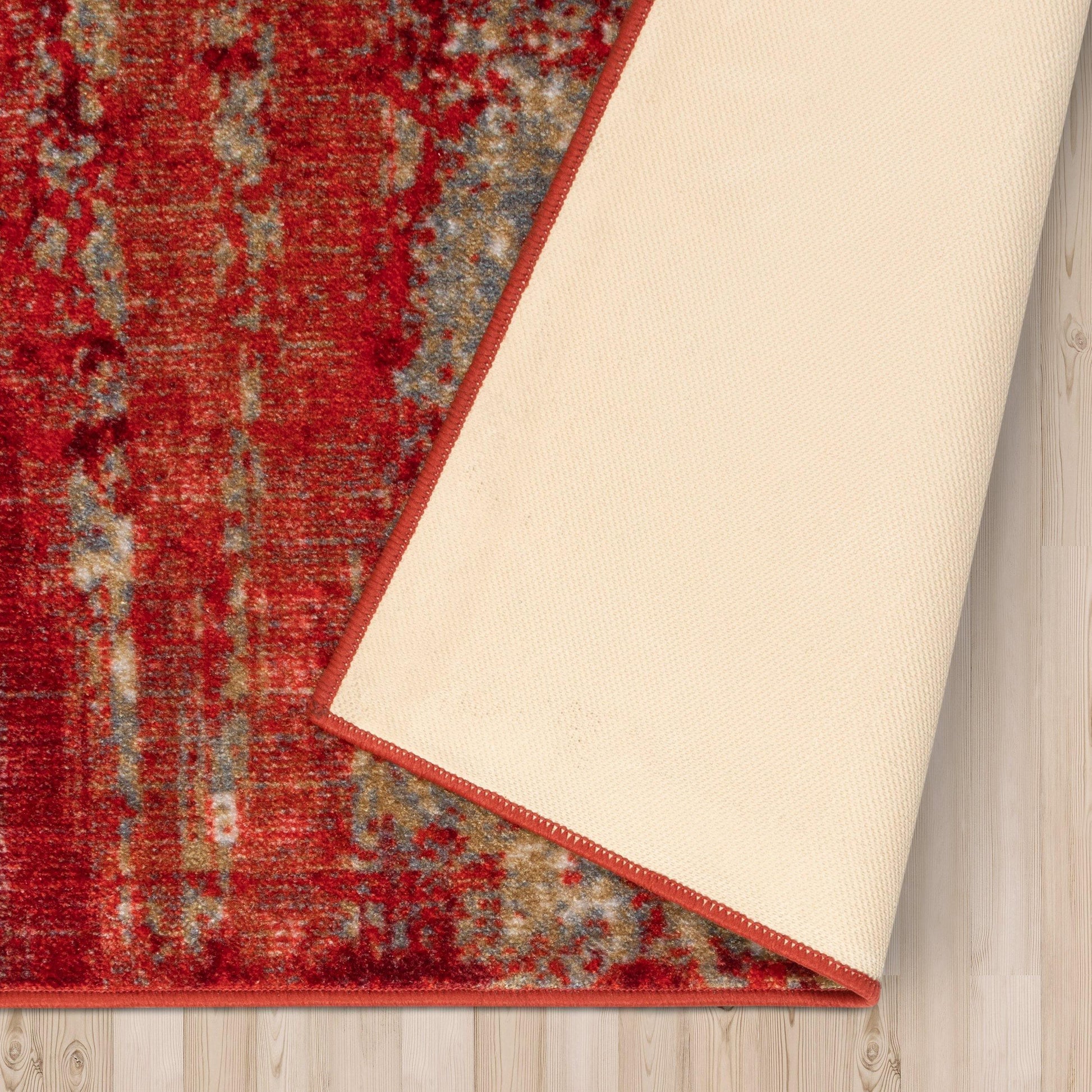 Brayton Non-Slip Foldable Modern Abstract Rug FredCo