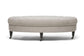 Brighton Beige Linen Modern Tufted Ottoman FredCo