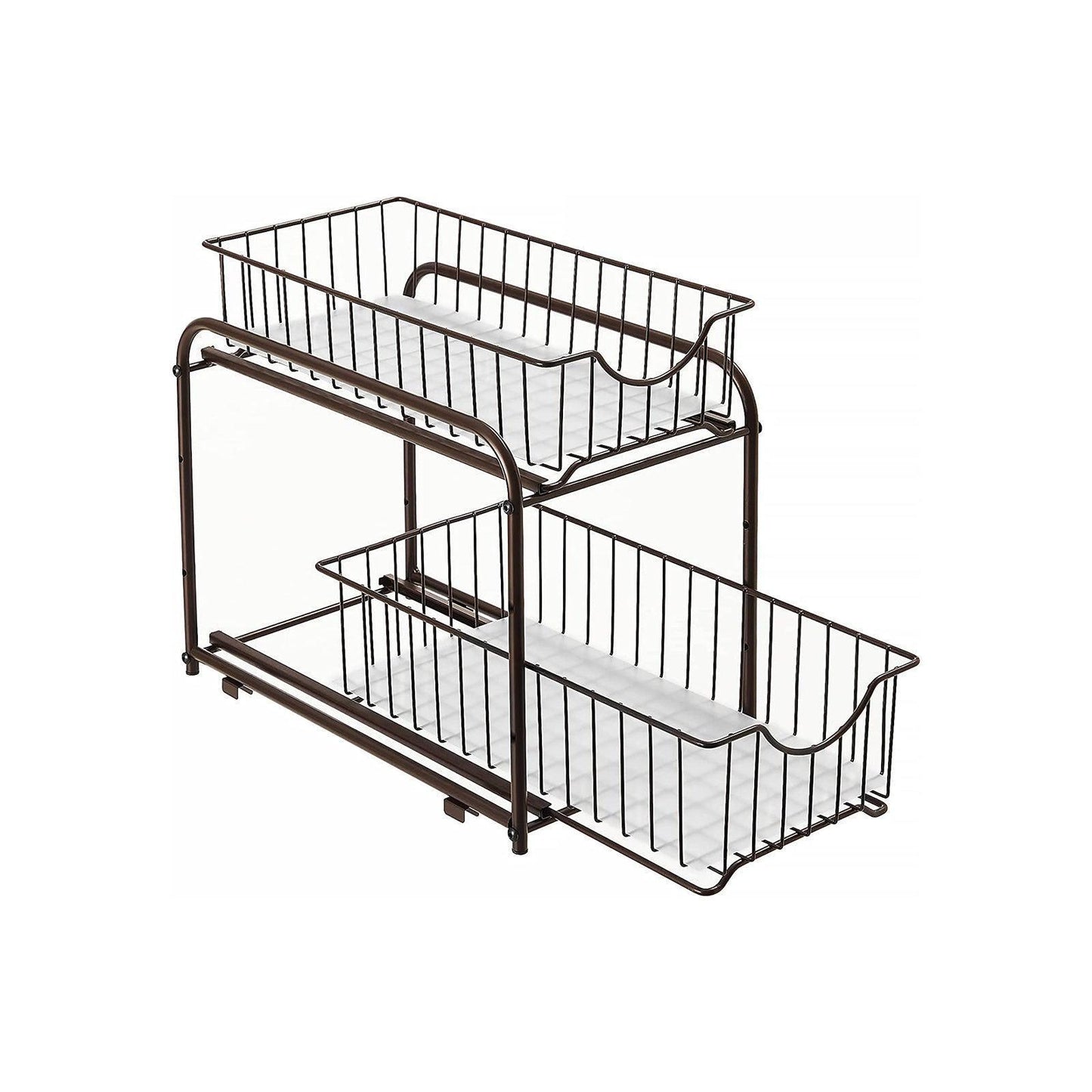 Bronze 2-Tier Pull-Out Cabinet Organizer FredCo