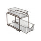 Bronze 2-Tier Pull-Out Cabinet Organizer FredCo