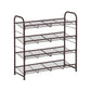 Bronze 4-Tier Shoe Rack Storage Organizer FredCo