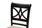 Brooke Modern Beige Fabric and Dark Brown Finished Wood 5-Piece Dining Set FredCo