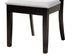 Brooke Modern Grey Fabric and Dark Brown Finished Wood 5-Piece Dining Set FredCo