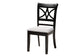 Brooke Modern Grey Fabric and Dark Brown Finished Wood 5-Piece Dining Set FredCo