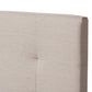 Brookfield Modern and Contemporary Beige Fabric Twin Size Bed FredCo