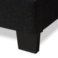 Brookfield Modern and Contemporary Charcoal Grey Fabric Full Size Bed FredCo