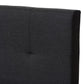 Brookfield Modern and Contemporary Charcoal Grey Fabric Twin Size Bed FredCo