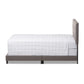 Brookfield Modern and Contemporary Grey Fabric Upholstered Grid-tufting Queen Size Bed FredCo