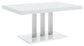 Brooklyn 5-piece Dining Set White and Chrome 193811-S5 Coaster FredCo