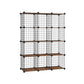 Browmn & Black Cube Storage Organizer with Metal Wire FredCo