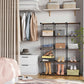 Browmn & Black Cube Storage Organizer with Metal Wire FredCo