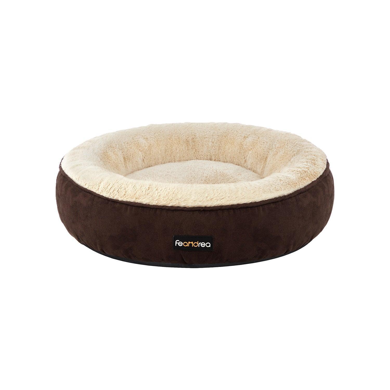 Brown 19.7 Inches Donut Dog Bed FredCo