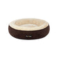 Brown 19.7 Inches Donut Dog Bed FredCo