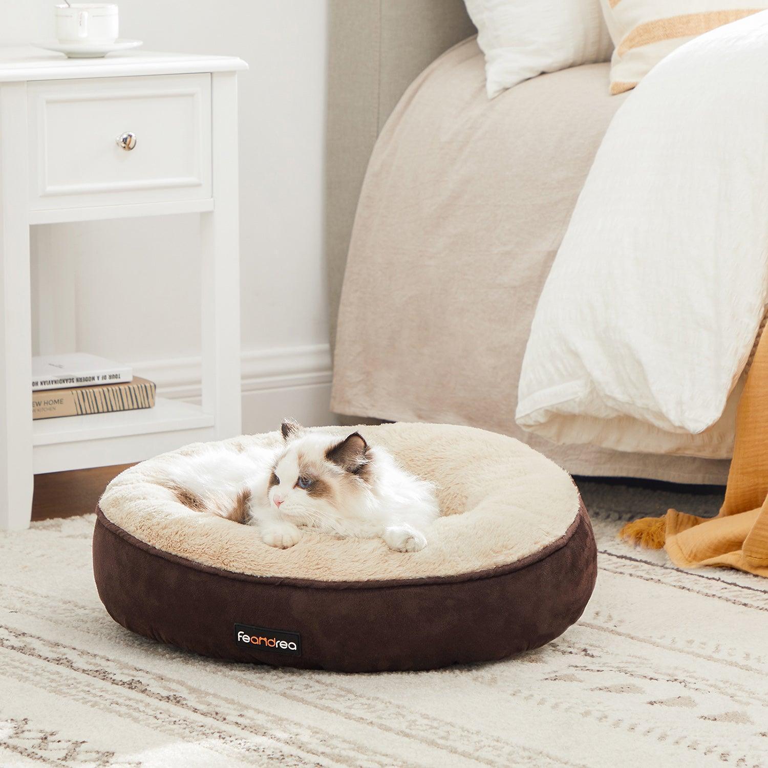 Brown 19.7 Inches Donut Dog Bed FredCo