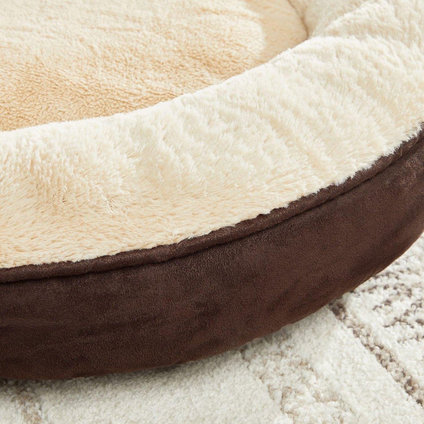 Brown 19.7 Inches Donut Dog Bed FredCo