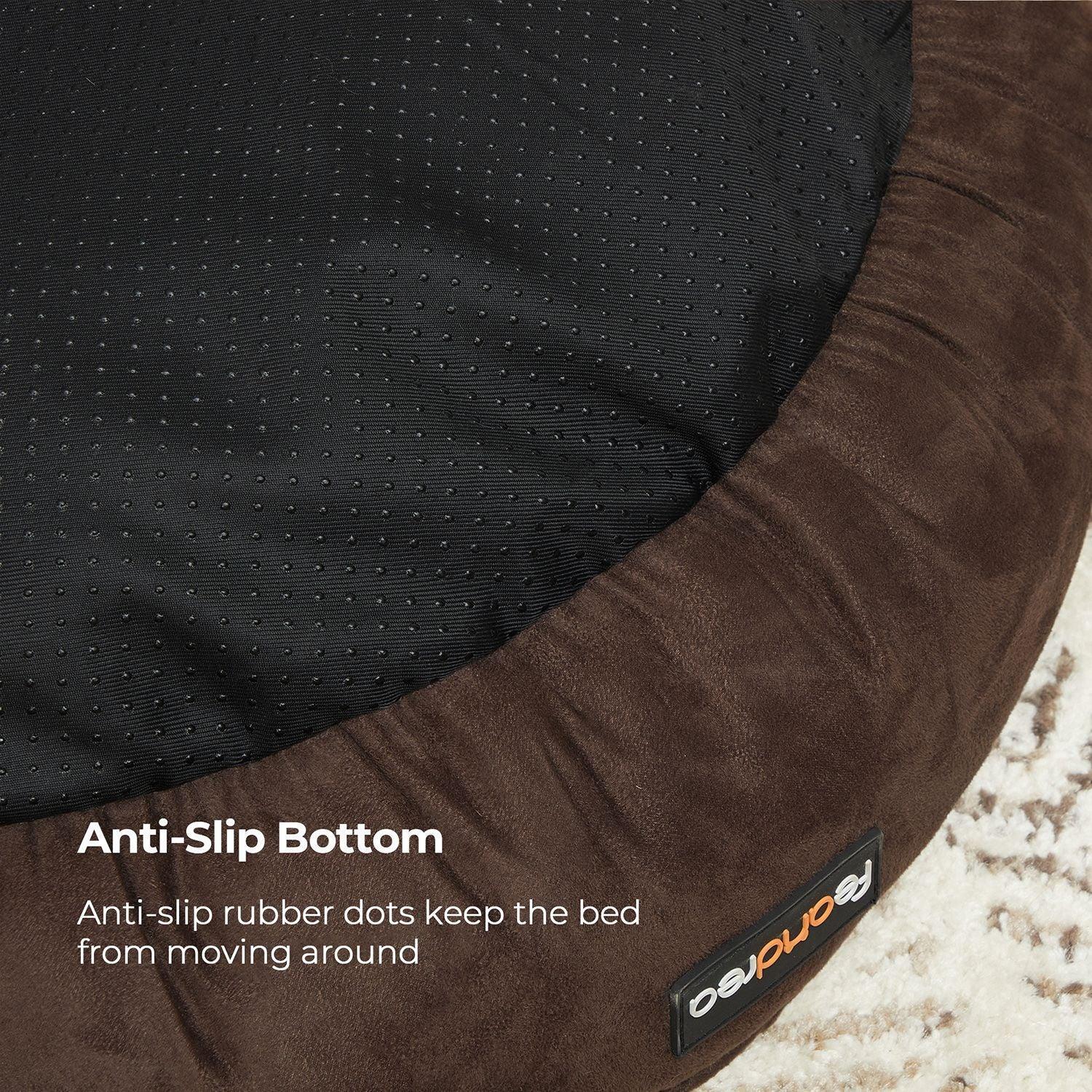 Brown 19.7 Inches Donut Dog Bed FredCo