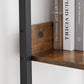 Brown 5-Tier Slim Ladder Shelves for Narrow Space FredCo