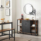 Brown & Black Buffet Cabinet with Drawer FredCo