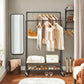 Brown & Black Garment Rack with 2 Rails FredCo