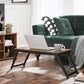 Brown & Black Laptop Table with Adjustable Top FredCo