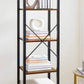 Brown & Black Storage Shelving Unit with 5 Shelves, Rustic Brown FredCo