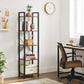 Brown & Black Storage Shelving Unit with 5 Shelves, Rustic Brown FredCo