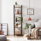 Brown & Black Storage Shelving Unit with 5 Shelves, Rustic Brown FredCo