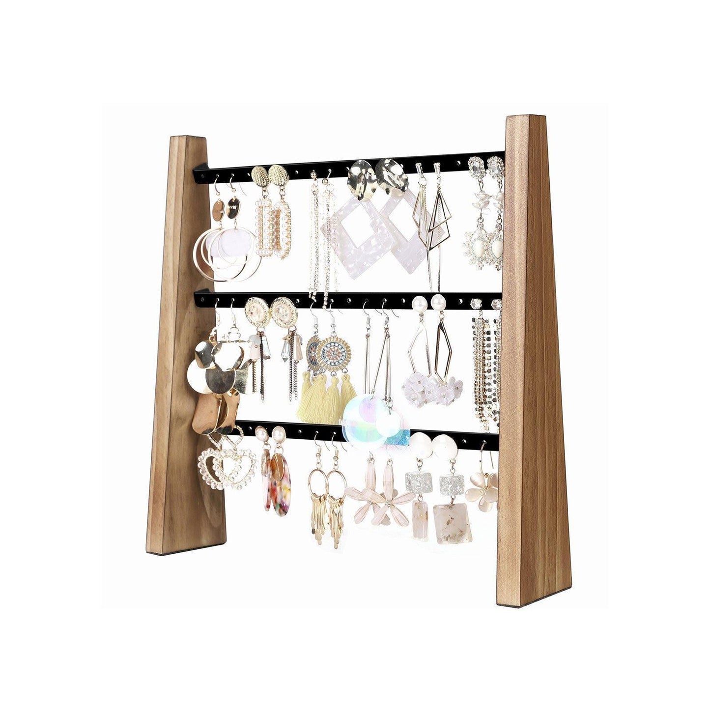 Brown & Black Wall-Mounted Jewelry Display Stand FredCo