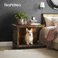 Brown & Black Wooden Dog Crate with 2 Doors FredCo