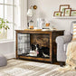 Brown & Black Wooden Dog Crate with Removable Tray Brown FredCo