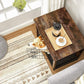 Brown & Black Wooden Dog Crate with Removable Tray Single Door FredCo