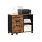 Brown File Cabinet with Storage Compartment FredCo