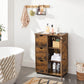 Brown Floor Standing Bathroom Cabinet with 3 Drawers FredCo