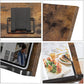 Brown Foldable Book Holder with Clips FredCo