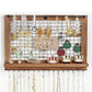 Brown Jewelry Wall Display with Shelf FredCo